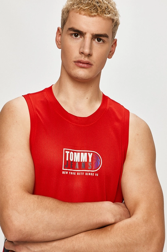 červená Tommy Jeans - Top Pánsky