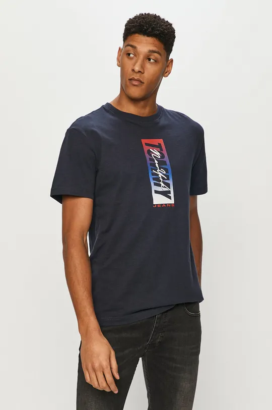 granatowy Tommy Jeans - T-shirt DM0DM10238.4891