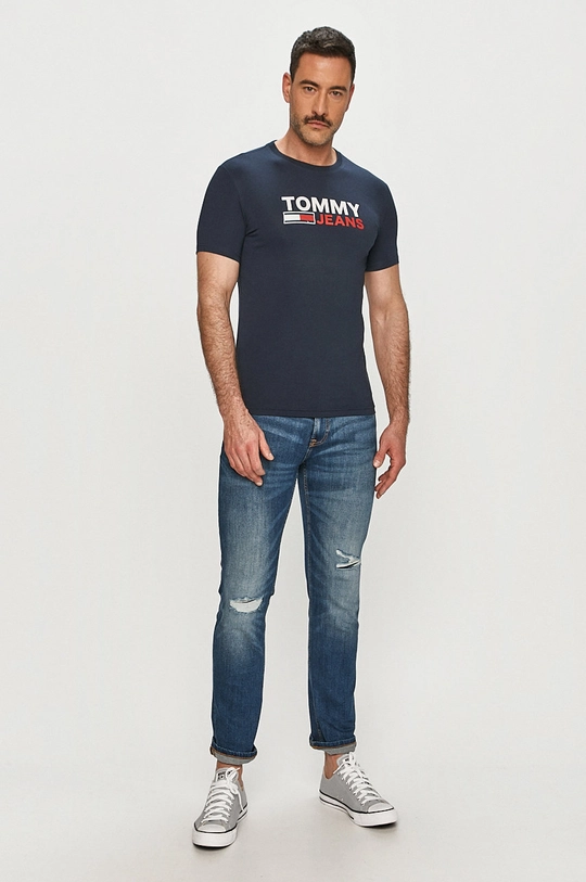 Tommy Jeans - Футболка тёмно-синий