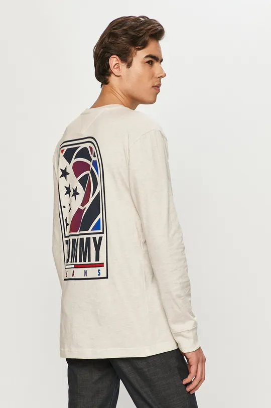 Tommy Jeans - Tričko s dlhým rukávom  100% Organická bavlna