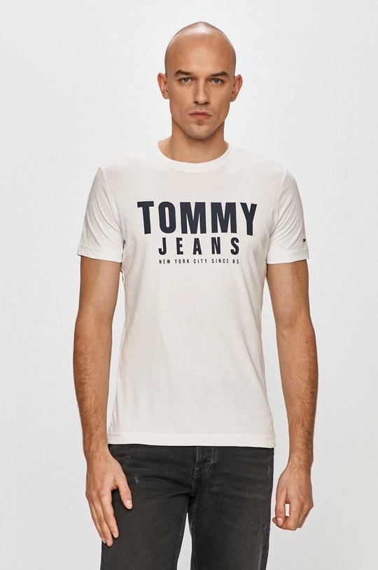 biela Tommy Jeans - Tričko Pánsky