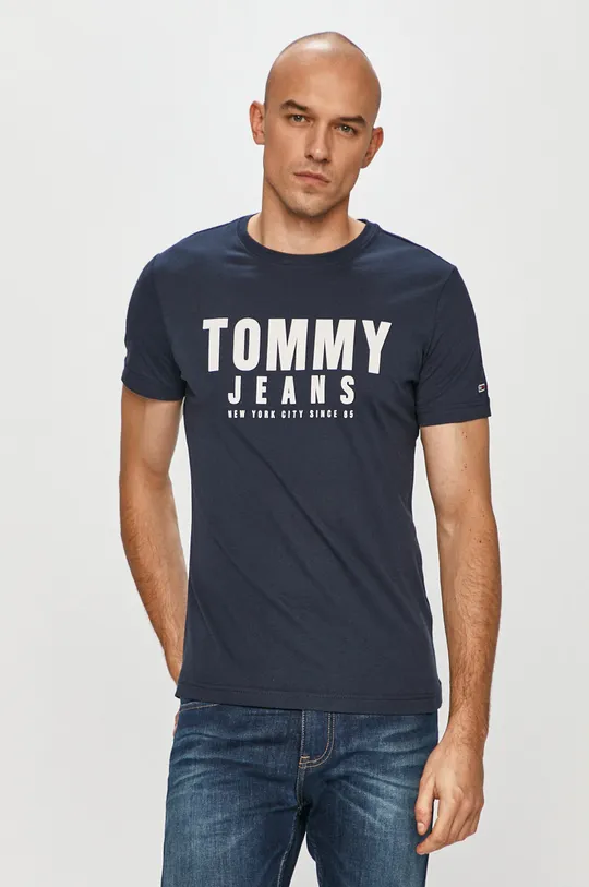 tmavomodrá Tommy Jeans - Tričko Pánsky