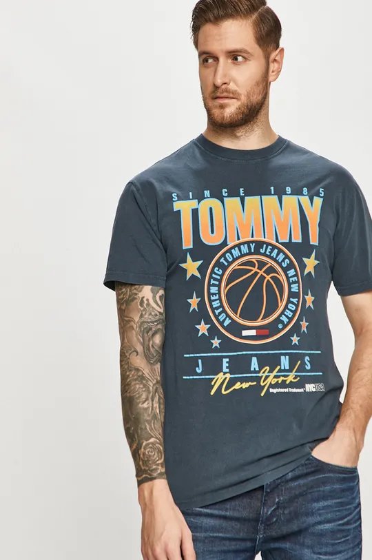 granatowy Tommy Jeans - T-shirt DM0DM10242.4891