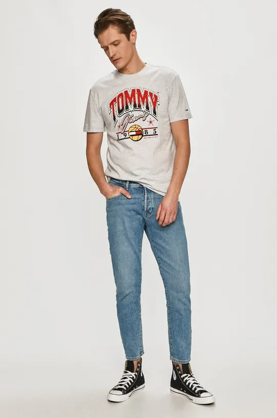 Tommy Jeans - Футболка сірий