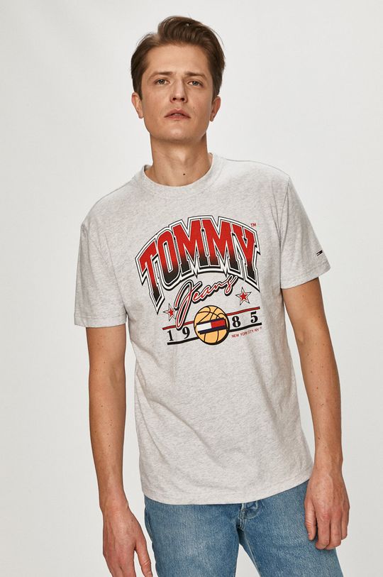 светлосив Tommy Jeans - Тениска
