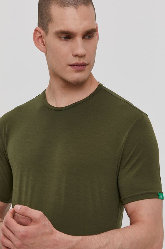 Calvin Klein Underwear T-shirt CK One brązowa zieleń