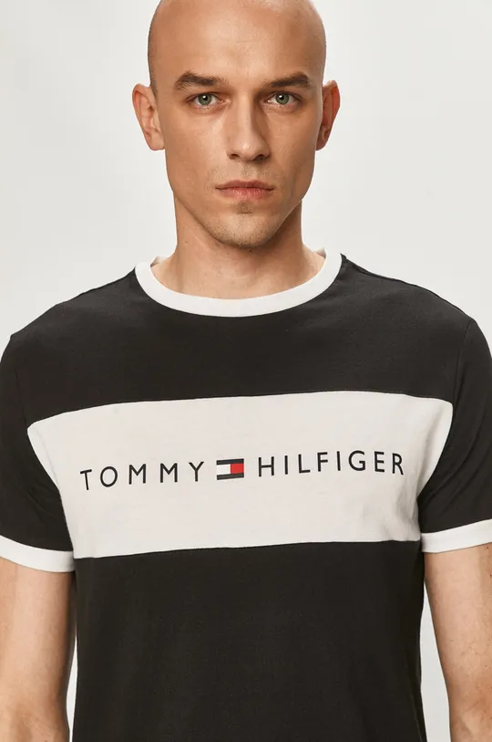 μαύρο Tommy Hilfiger - Μπλουζάκι Ανδρικά