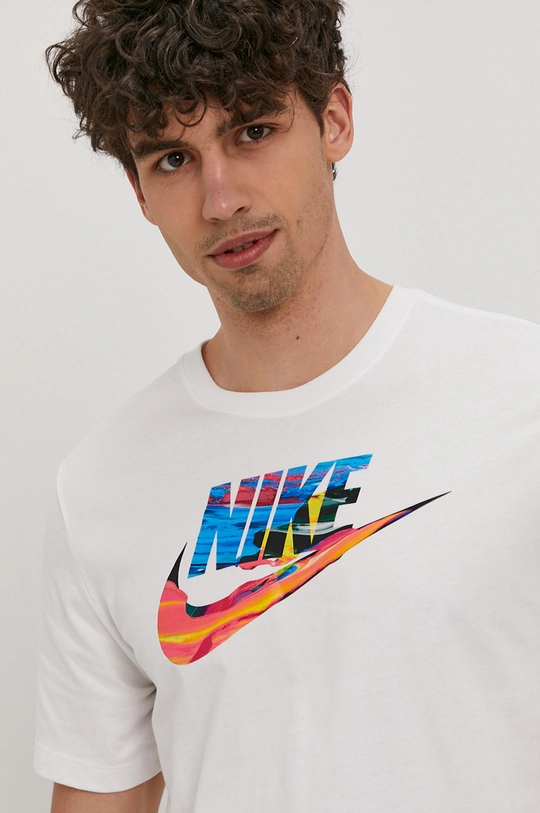 fehér Nike Sportswear t-shirt Férfi