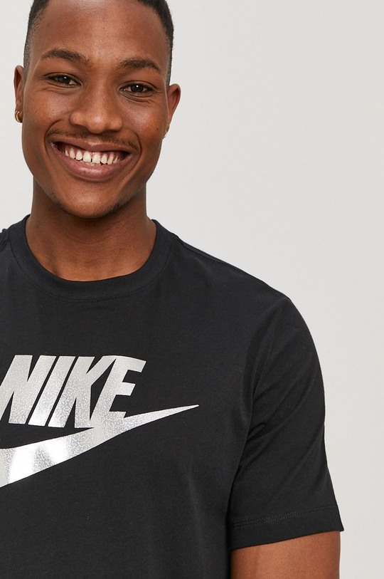 czarny Nike Sportswear T-shirt Męski