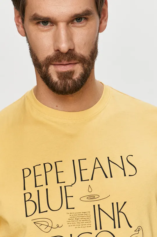 żółty Pepe Jeans - T-shirt Saul