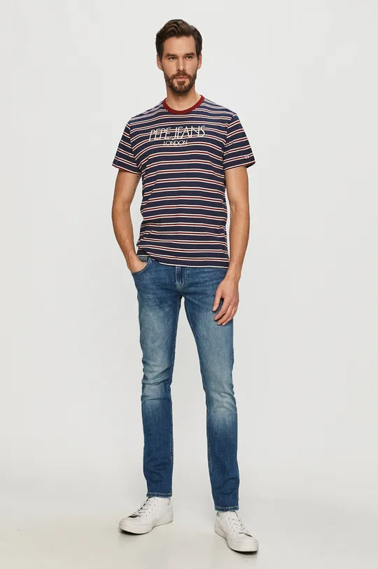 Pepe Jeans - T-shirt granatowy