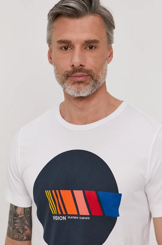 biały Selected Homme T-shirt