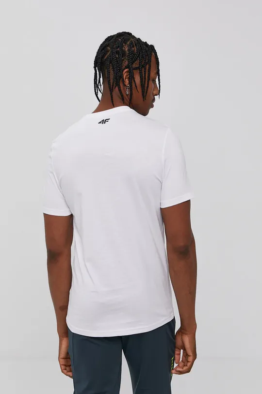 4F T-shirt biały