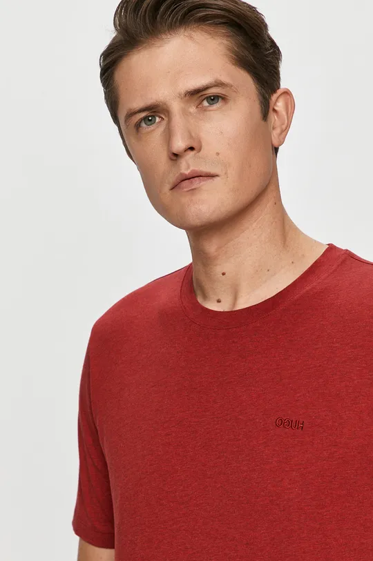 piros Hugo - T-shirt