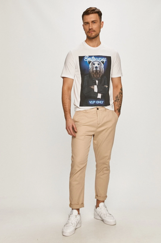 Only & Sons - T-shirt biały