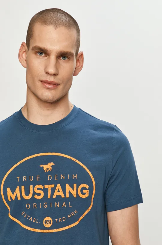 granatowy Mustang - T-shirt