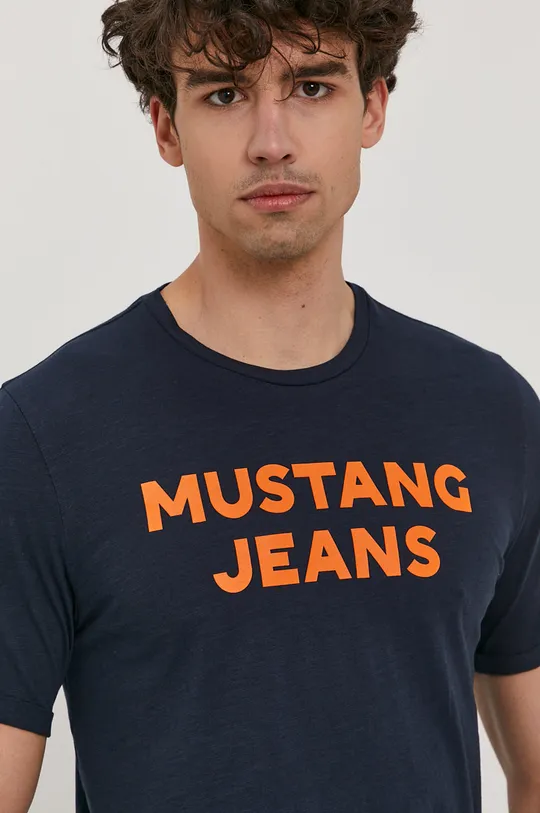 granatowy Mustang T-shirt Męski