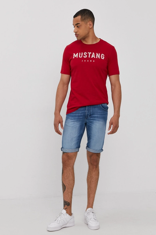 Mustang t-shirt piros