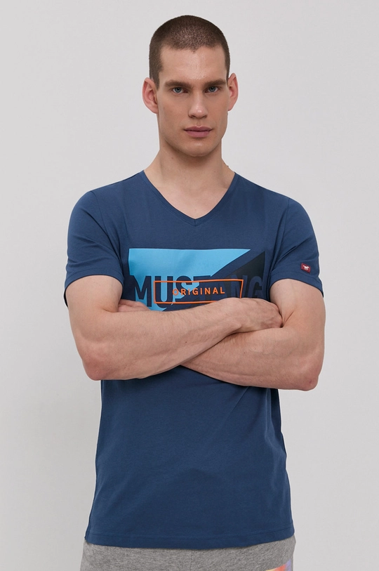 granatowy Mustang T-shirt Męski