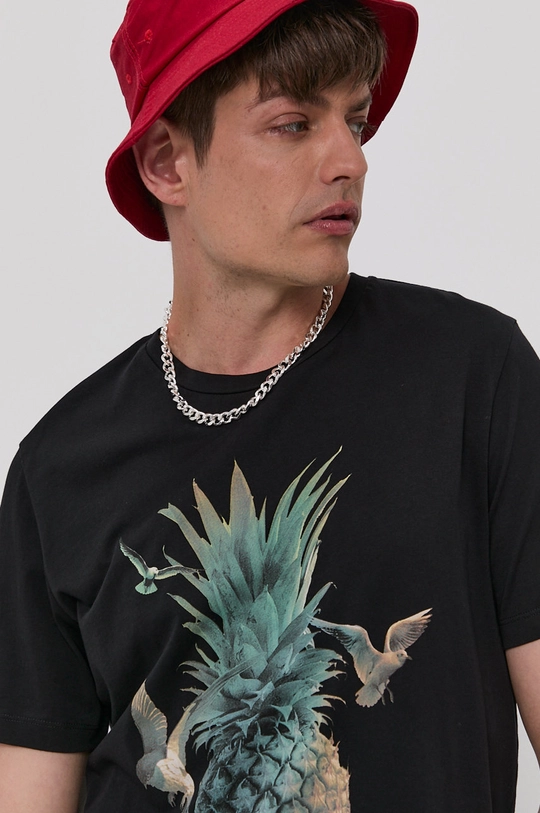 czarny Produkt by Jack & Jones T-shirt Męski