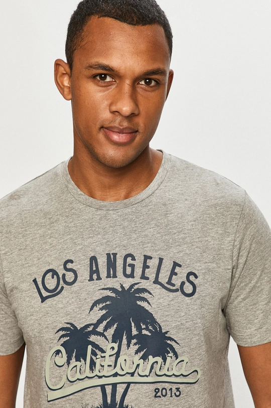 szary Produkt by Jack & Jones - T-shirt Męski