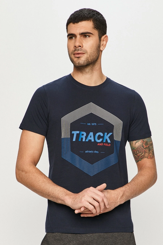 tmavomodrá Produkt by Jack & Jones - Tričko Pánsky