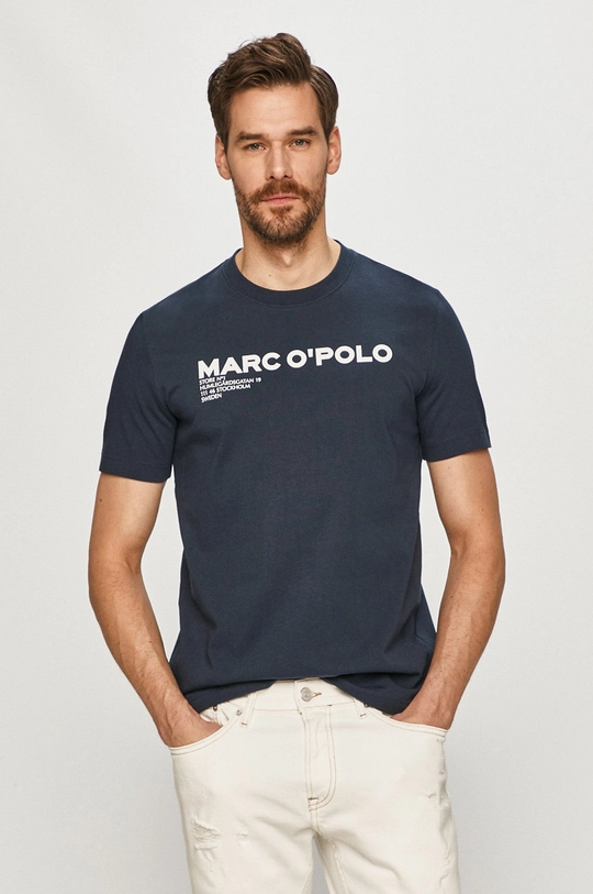 granatowy Marc O'Polo T-shirt Męski