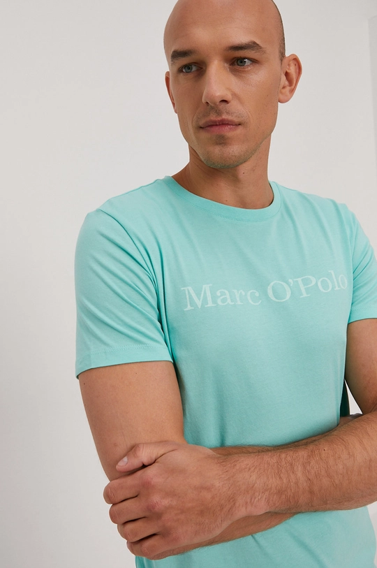 turkusowy Marc O'Polo T-shirt Męski