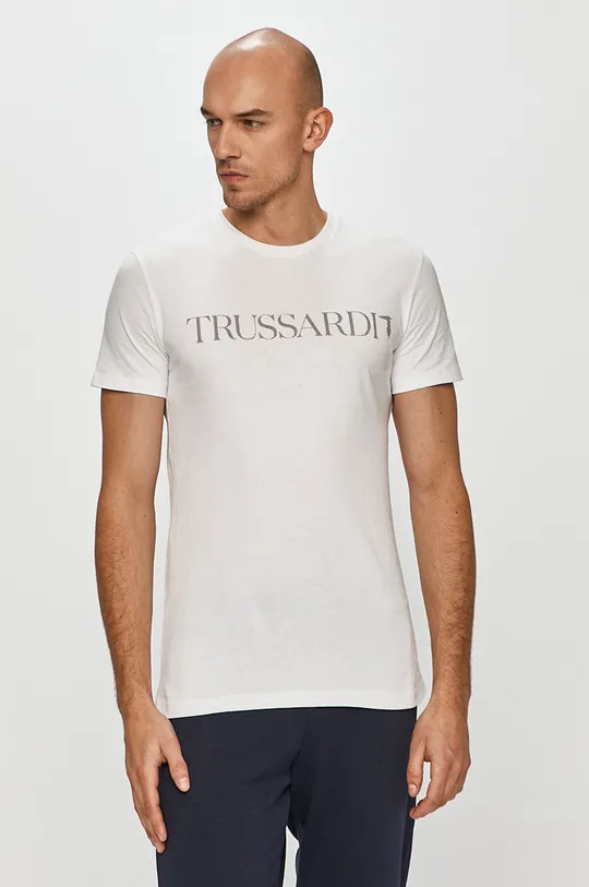 biały Trussardi Jeans - T-shirt