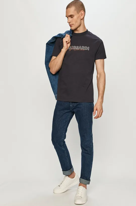 Trussardi Jeans - T-shirt granatowy