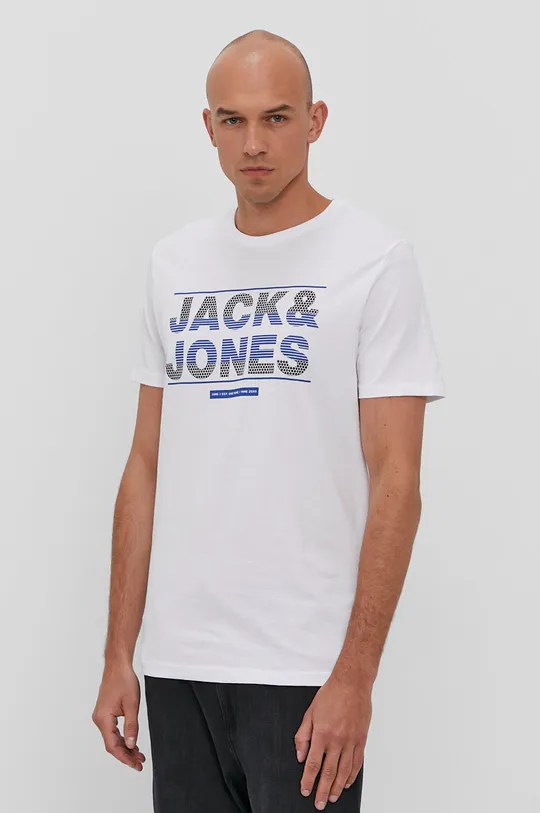 білий Футболка Jack & Jones
