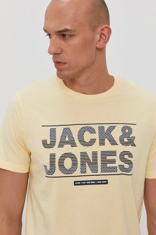 žltá Tričko Jack & Jones Pánsky