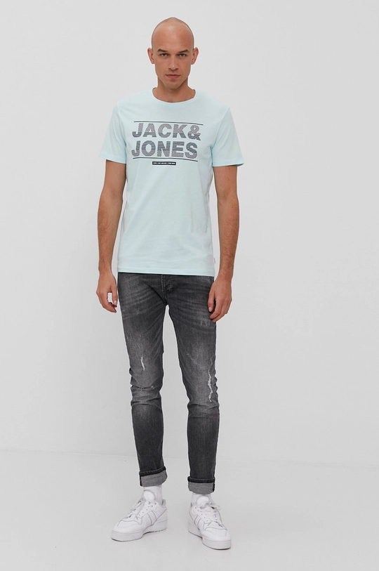 Jack & Jones T-shirt turkusowy