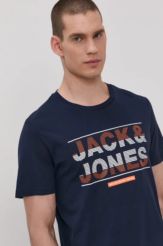granatowy Jack & Jones T-shirt Męski
