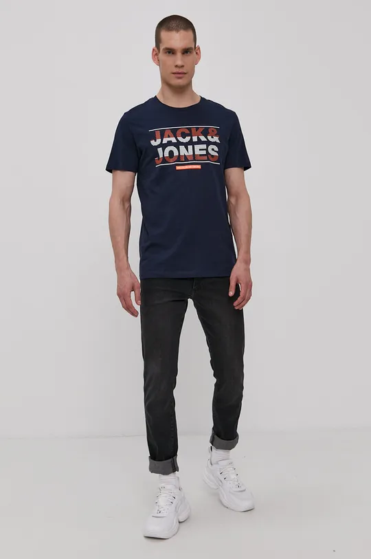 Jack & Jones T-shirt granatowy