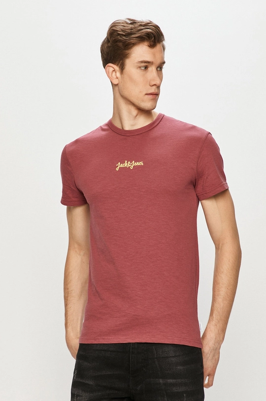 różowy Jack & Jones - T-shirt Męski