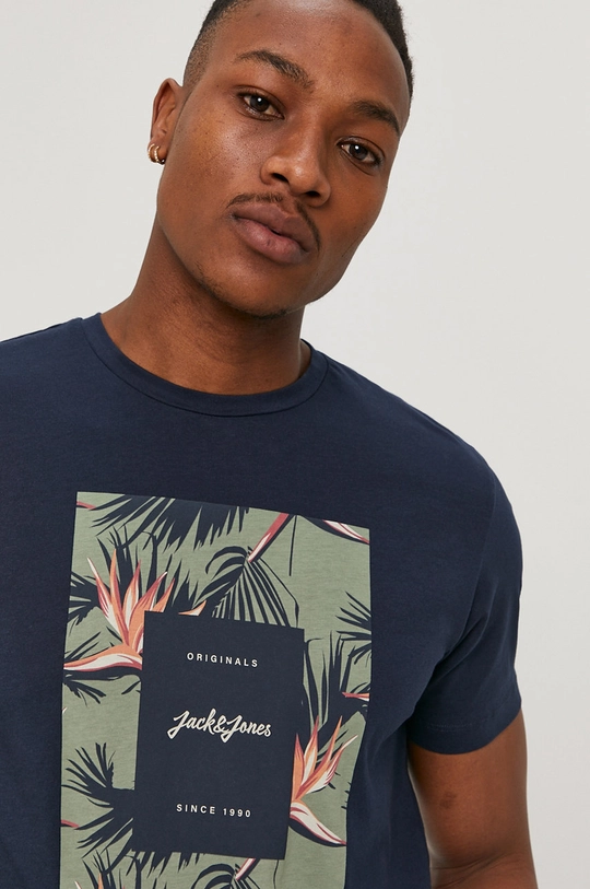 sötétkék Jack & Jones t-shirt