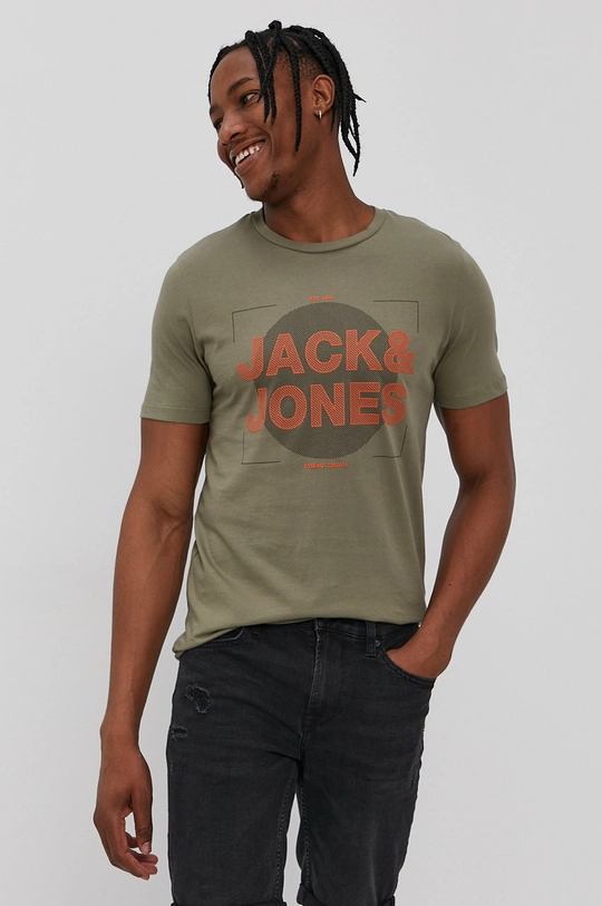 zielony Jack & Jones T-shirt Męski