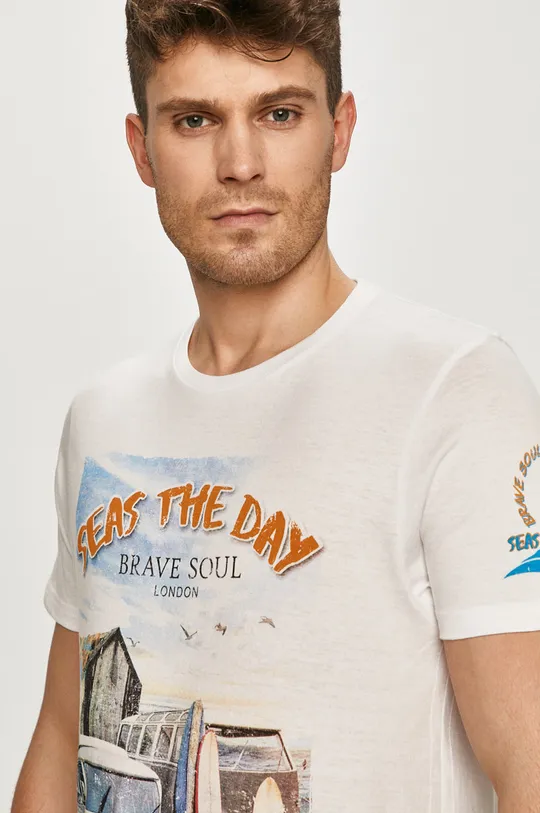biały Brave Soul - T-shirt