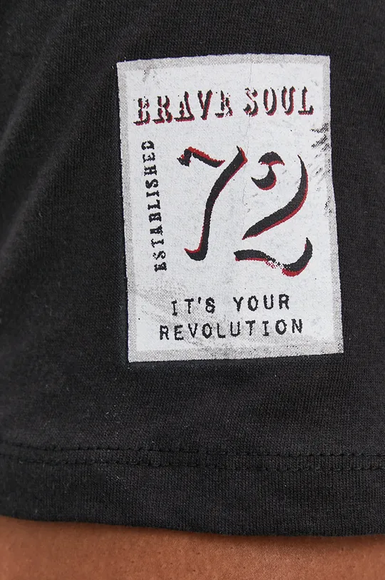 czarny Brave Soul T-shirt