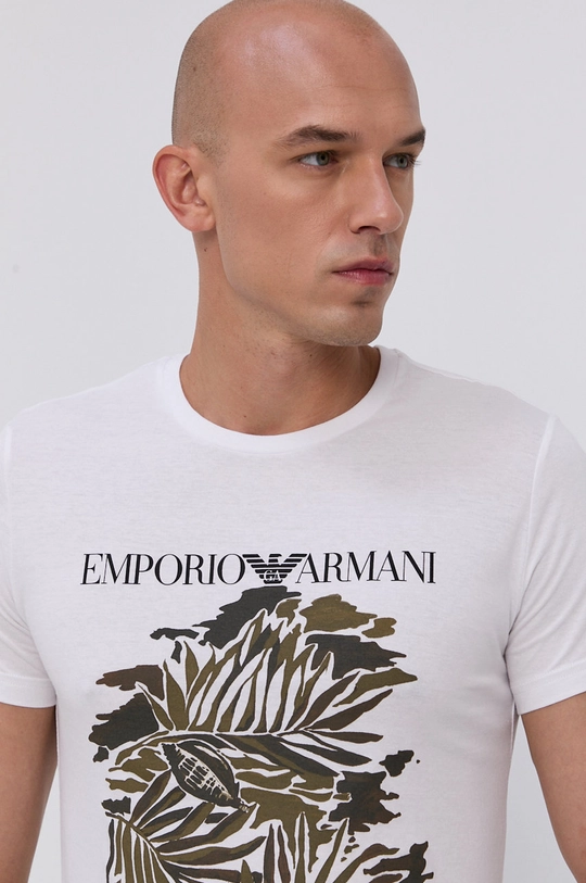 biały Emporio Armani T-shirt 211818.1P468