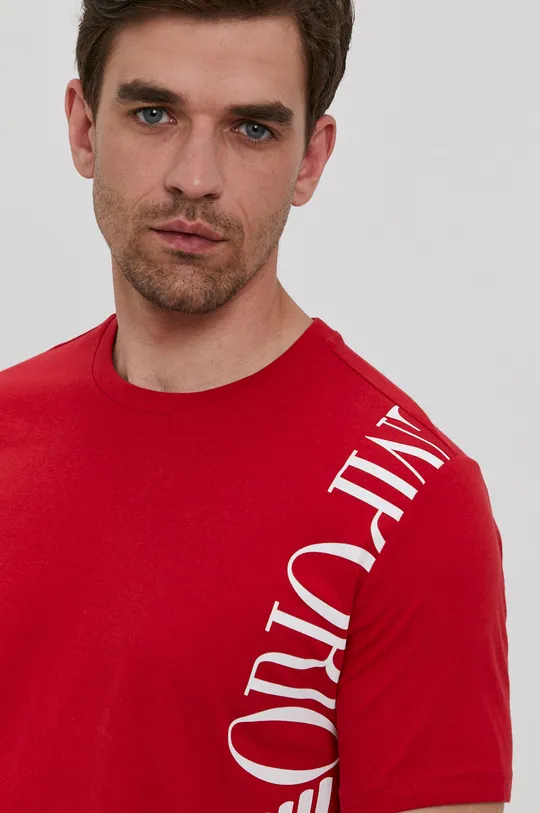 czerwony Emporio Armani - T-shirt 211831.1P469