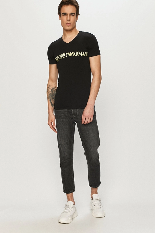 Emporio Armani - T-shirt 110810.1P516 czarny