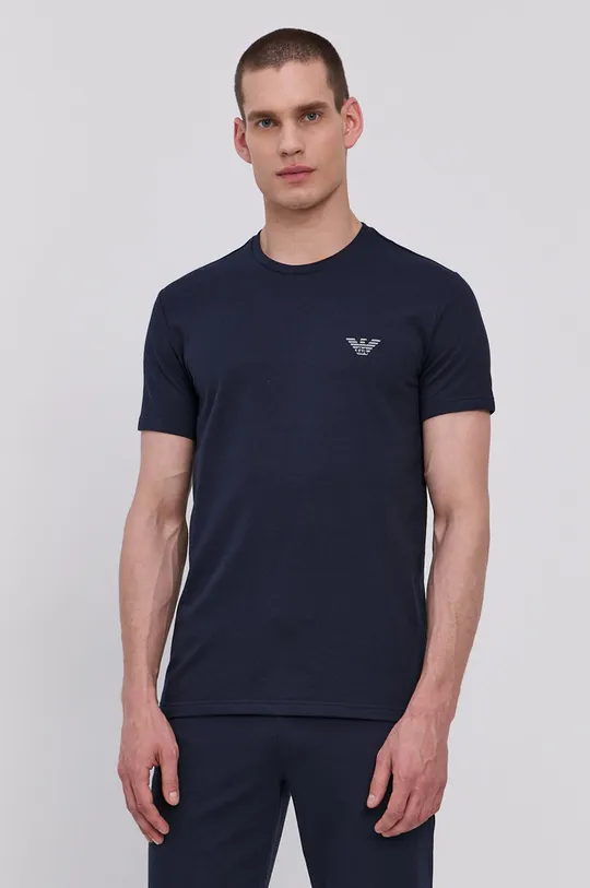 granatowy Emporio Armani T-shirt piżamowy 110853.1P566