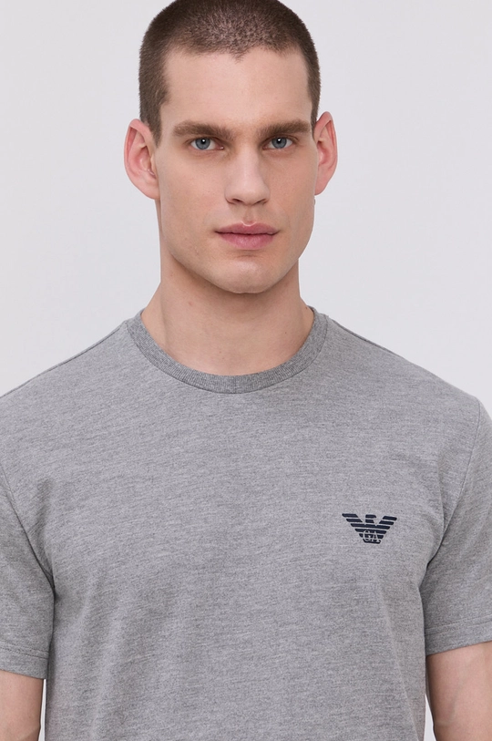 szary Emporio Armani T-shirt piżamowy 110853.1P566