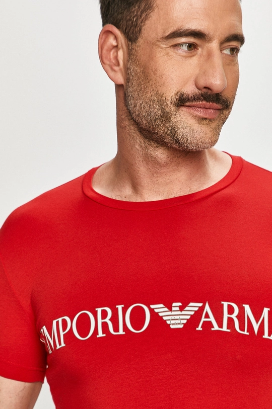 czerwony Emporio Armani - T-shirt 111035.1P516 Męski