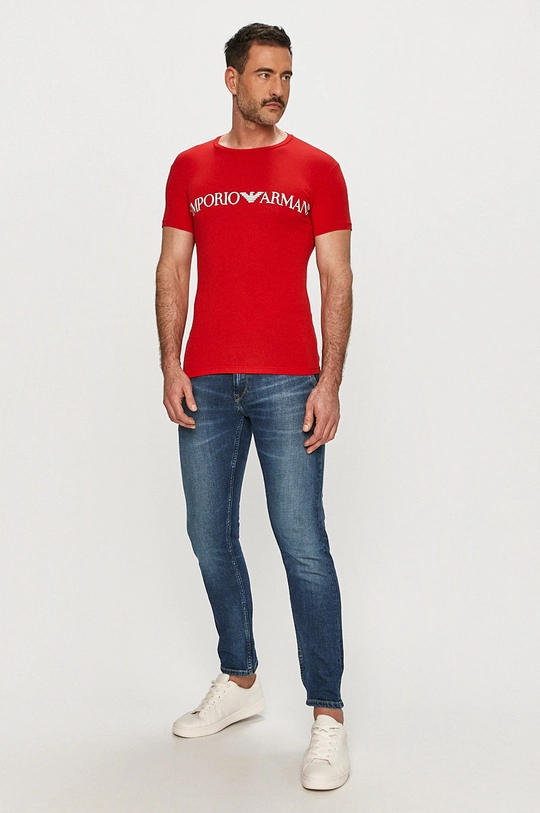 Emporio Armani - T-shirt 111035.1P516 czerwony