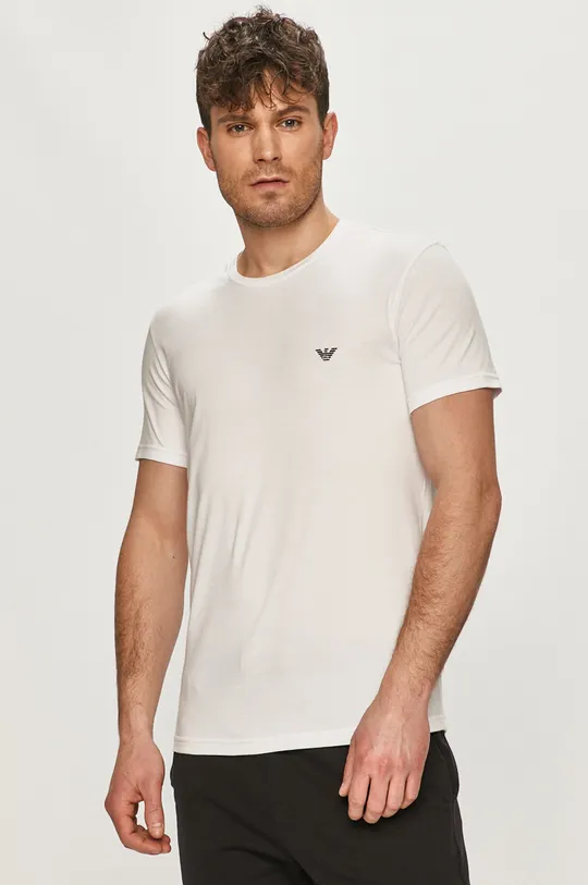 biały Emporio Armani - T-shirt (2-pack) 111267.1P720 Męski