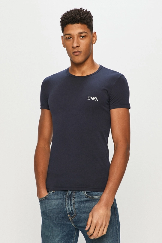 Emporio Armani - T-shirt (2-pack) 111670.1P715 granatowy