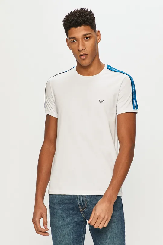 biały Emporio Armani - T-shirt 111890.1P717 Męski